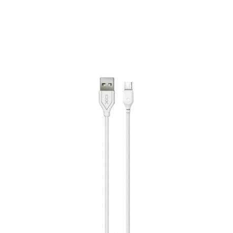 Cablu Date & Incarcare MicroUSB 2.1A - 200 cm (Alb) NB103