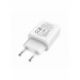 Incarcator 2.1A cu 2 Porturi USB + Cablu APPLE Lightning (Alb) C62A HOCO