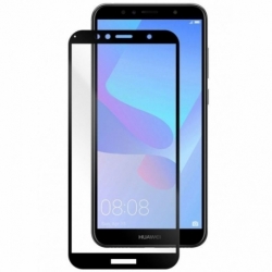 Folie Sticla 5D HUAWEI Y6 2018 (Negru) Full Glue